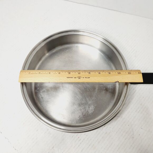 Ekco 3 Ply Stainless Steel Daisy Flower Vintage Replacement Pan 10" NO LID Prop - Picture 15 of 16